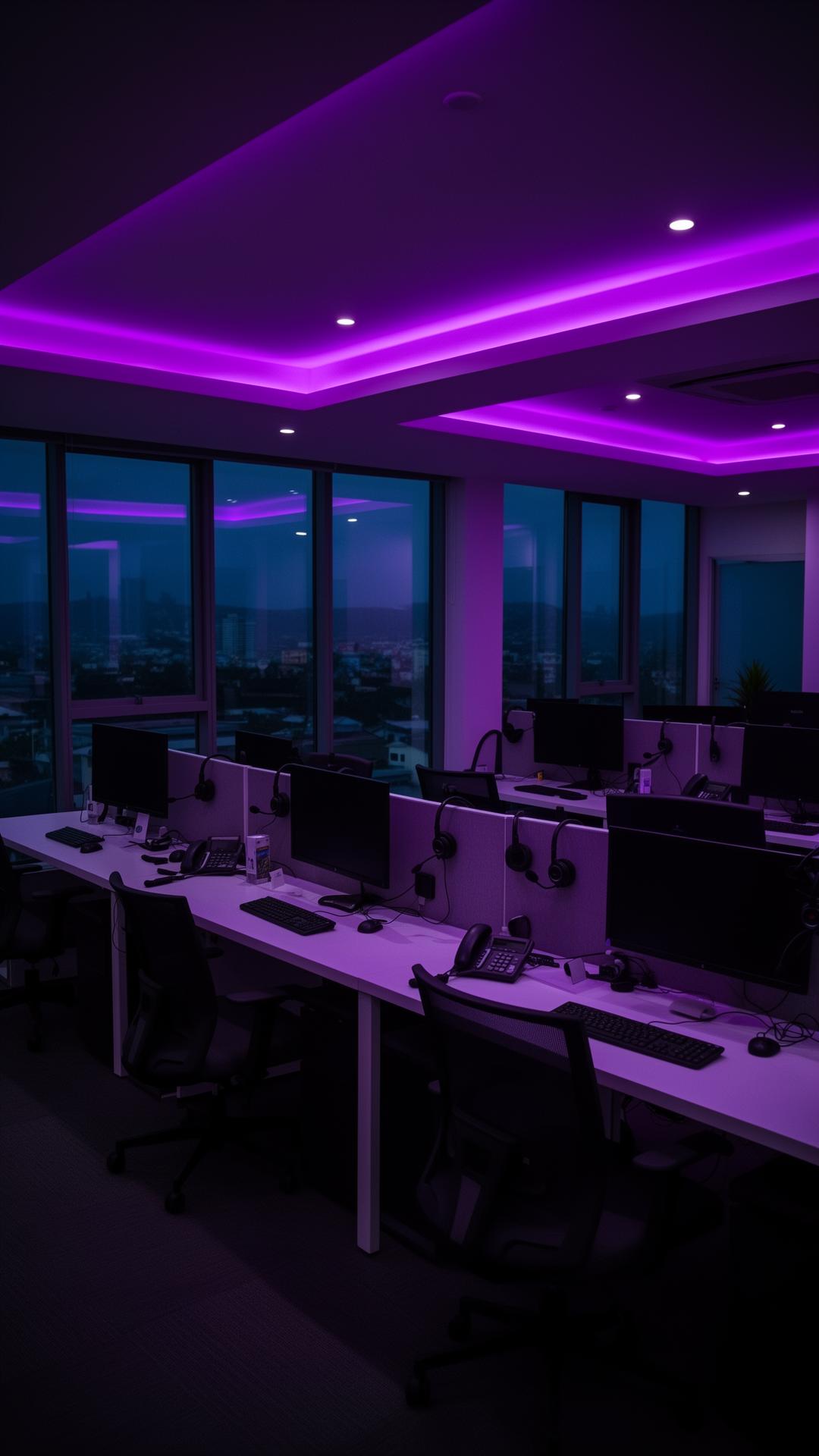 Plateau de relation client Purple Contact